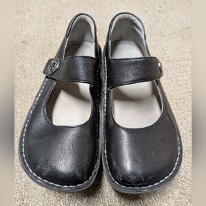Alegria PAL161 Paloma Black Leather Mary Jane Comfort Shoes Womens 36 US 6 Wide